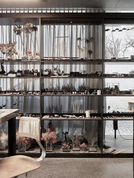 translucent acoustic curtain STREAMER pro Atelier Zumthor Haldenstein