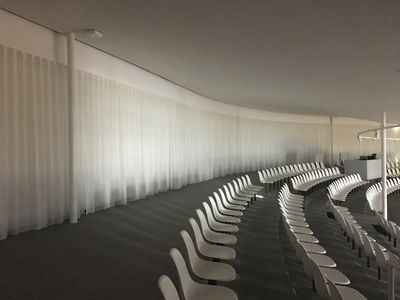 acoustic curtain whisper air at new rolex learning center at university EPFL in Lausanne