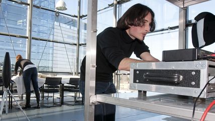 CTI Research project acoustic absorber testing with Reto Pieren Empa St. Gallen