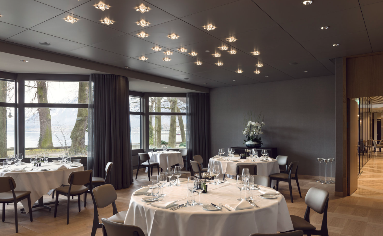 acoustic curtain WHISPER classic Hotel Seepark Thun