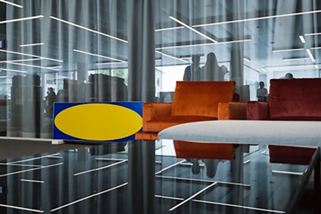 acoustic curtain STREAMER pro Axel Springer in Media Park Zurich open space